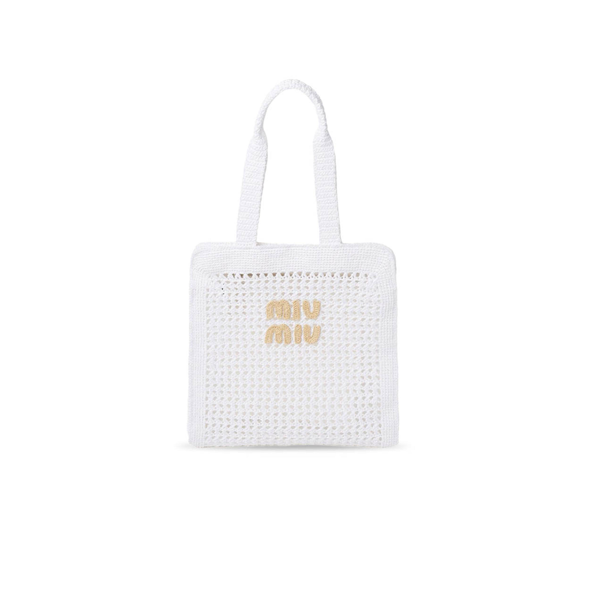 MIU MIU WOVEN TOTE BAG 5BG230 (40*38.5*10cm)